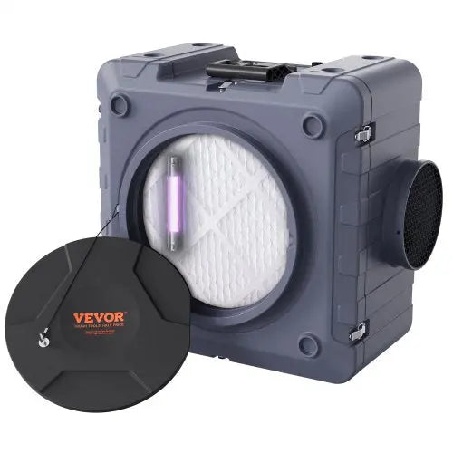 VEVOR Air Scrubber with 3-Stage Filtration, Stackable Negative Air Machine 800 CFM, Air Cleaner with MERV10, Carbon, H13 HEPA, for Home, Industrial an Matron Inn