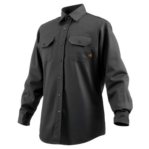 VEVOR Flame Resistant Welding Jacket, 7oz. FR Shirts for Men, Machine Washable Cotton Heat-Resistant Welding Shirt, Meets ATPV 9.2 Cal-cm² Arc Rating