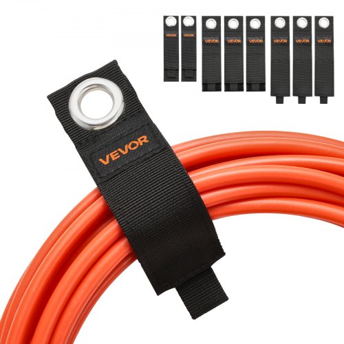 VEVOR Extension Cord Straps, 8-Pack Cable Holder Organizer, Heavy-Duty Extension Cord Hanger for Garage Organization and Storage, 52.9lbs Weight Capac
