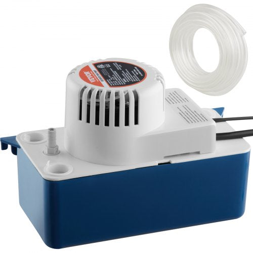 VEVOR Condensate Removal Pump, 1-50 HP, 65 GPH, 15 ft Lift, 115V Automatic AC Condensation Pump with Safety Switch & 20' Tubing for Air Conditioner, D