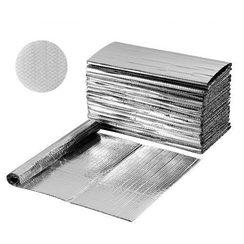 VEVOR Double Reflective Insulation Sheet, 16PCS Double-Sided Aluminum Foil Radiant Barrier, 6mm 24 in x 4 ft, Dual-Layer Air Bubble Heat Reflective Sh