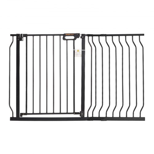 VEVOR Baby Gate, 29.5"-48.4" Extra Wide, 30" High, Dog Gate for Stairs Doorways and House, Easy Step Walk Thru Auto Close Child Gate Pet Security Gate