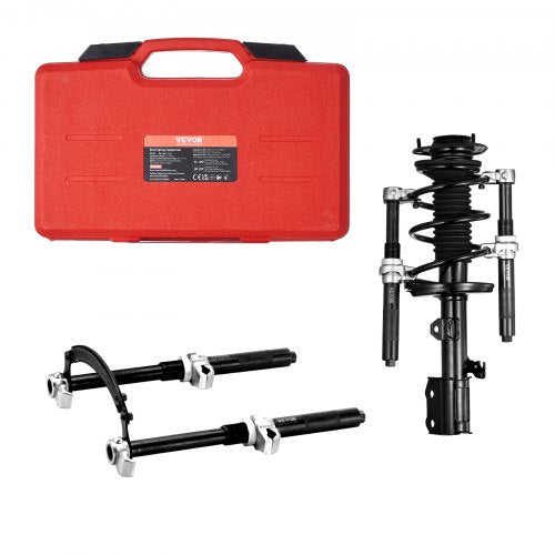 VEVOR Coil Spring Compressor Tool, 2 pcs Heavy Duty Macpherson Strut Spring Compressor Set, 1200.2 kg Strut Spring Compressor with Safety Bracket and