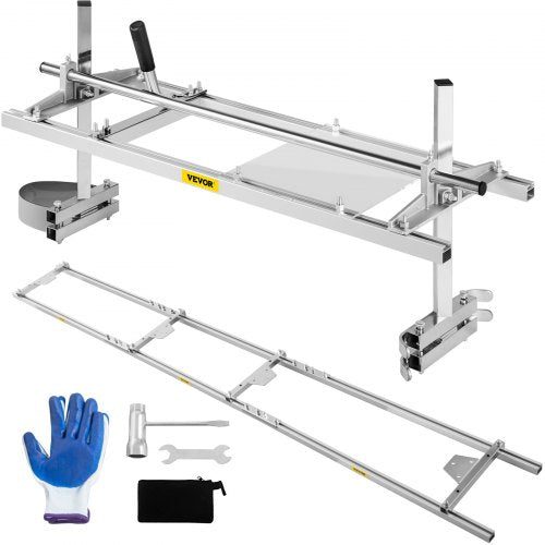 Chainsaw mill 36" Inch Planking Milling Bar 14" to 36" w- Rail Guide Ladder Sets
