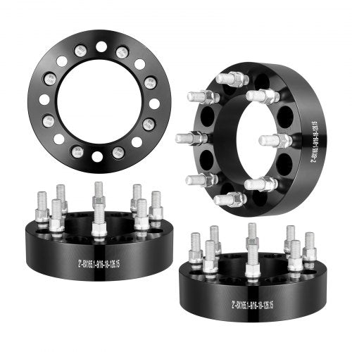 VEVOR Wheel Spacers, 2" 8"x6.5" Wheel Adapters, 8 Lug Forged Spacer, 126 mm Bore Hubcentric 9-16"-18 Studs Spacers, Fit for Dodge Ram 2500, Ram 3500 a