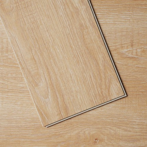VEVOR Interlocking Vinyl Floor Tiles 1220 X 185 mm, 10 Tiles 5.5mm Thick Snap Together, Natural Wood Grain DIY Flooring for Kitchen, Dining Room, Bedr