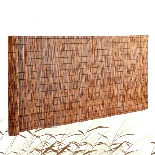 VEVOR Natural Reed Fencing, 3.3 ft x 13.3 ft, Reed Screen Curtain Balcony Reed Fence Roll for Outdoor Backyard Patio, Decorative Fence for Backyard Ga