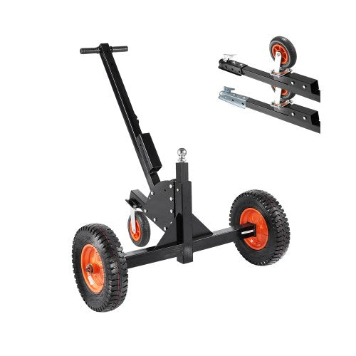 Heavy-Duty Trailer Dolly, 1500lbs Tongue Weight Capacity, 2 in 1 Trailer Mover with 2 in Ball, 16 in Pneumatic Tires and Universal Wheel, Portable Tow