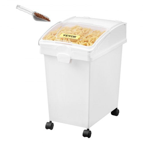VEVOR Rice Storage Container, 6.6Gallon-25L x3 Capacity Large Dog Food Dispenser Bin, Kitchen Ingredient Grain Cereal Flour Bin, Pet food Containers w