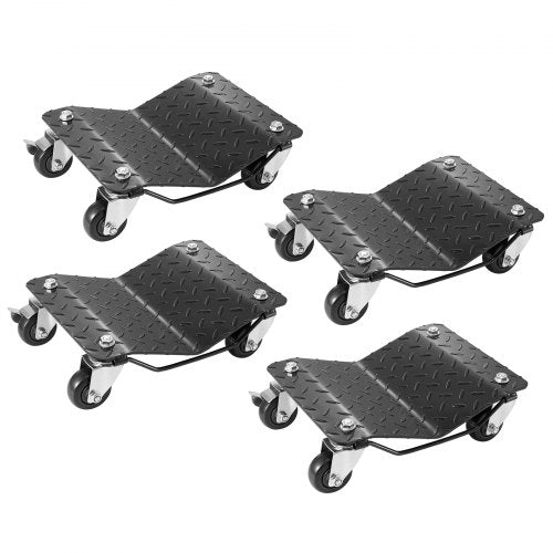 VEVOR Wheel Dolly, 6000 lbs-2722 kg Car Moving Dolly, Wheel Dolly Car Tire Stake Set of 4 Piece, Heavy-duty Car Tire Dolly Cart Moving Cars, Trucks, T