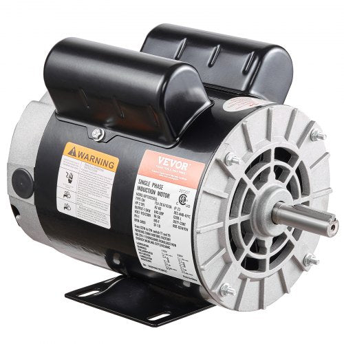VEVOR 2HP SPL Air Compressor Electric Motor, 115-230V, 20-10 Amps, 56 Frame 3450RPM, 5-8" Keyed Shaft, 1.88" Shaft Length, Single Phase, CCW-CW (Facto