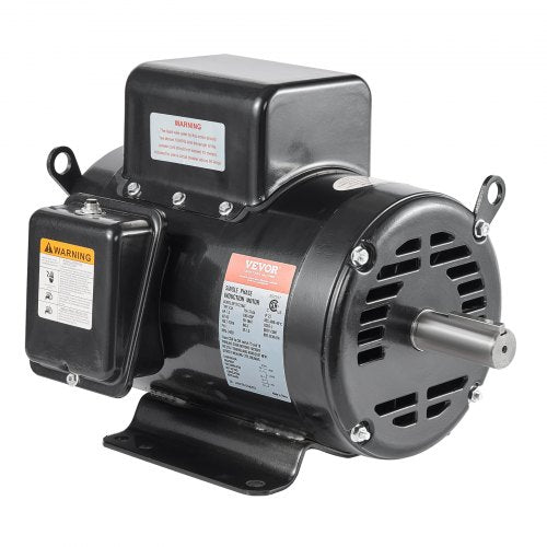 VEVOR 7.5HP Air Compressor Motor, 230V 31.6 Amps Electric Motor, 3450RPM 184T Frame, 1-1-8" Keyed Shaft, 2.75" Shaft Length for Air Compressors, Singl