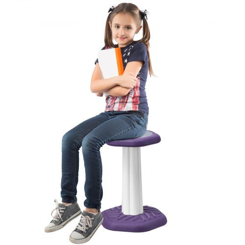 VEVOR Kids Wobble Chair, Active Chair with Sponge Cushion, Wobble Stool Improves Focus, Posture and Calm Children, Ideal for Schools and Home, Age 7-1