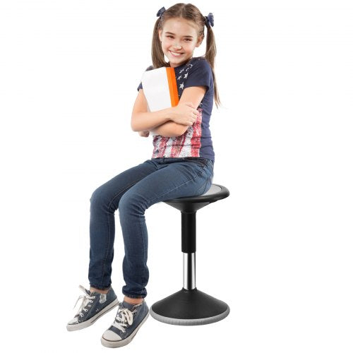 VEVOR Wobble Chair, Height-Adjustable (15.7-21.7") Active Chair, Flexible Seating Wobble Stool Made of PVC+ABS Improves Focus & Posture, Ideal for Sch