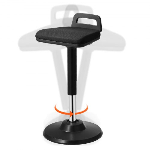 VEVOR Active Chair with Handle, Height-Adjustable (24.6-34.4") Wobble Chair Made of Elastic Fabric & 45 mm Foam, Ideal for Schools, Office and Home, 8