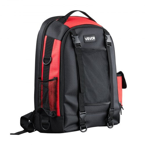 VEVOR Welding Backpack, 25.2L Welder Backpack for Tools and Helmet, 1680D High-Density Polyester Extreme Gear Pack with Helmet Bag, Multi-Purpose Gear