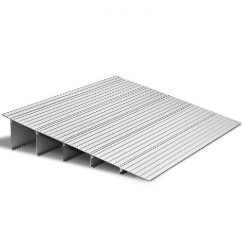 VEVOR Door Threshold Ramp, 5 inch Rise, Aluminum Alloy Threshold Ramp Rated 800 lbs Load Capacity, Handicap Ramps for Home Steps for Wheelchair, Scoot