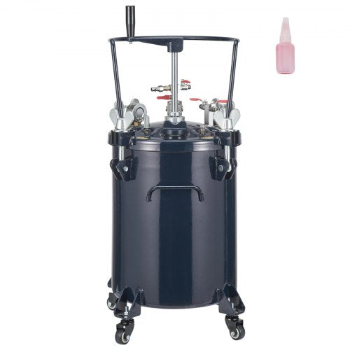 VEVOR Spray Paint Pressure Pot Tank, 30L/8gal Air Paint Pressure Pot with Manual Mixing Agitator, Leak Repair Sealant for Industry Home Decor Architec Matron Inn