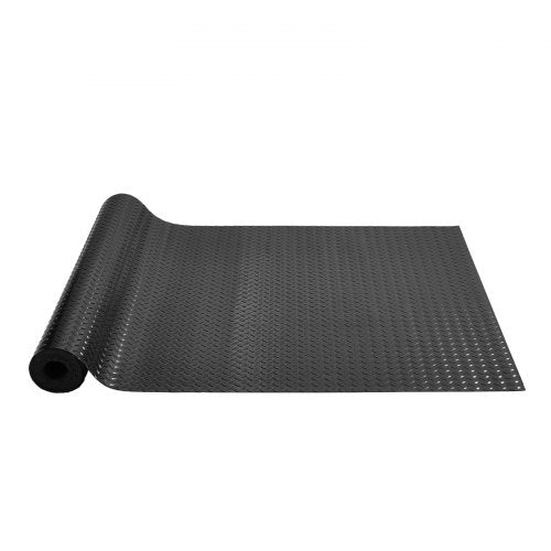 VEVOR Garage Floor Mat, 177.17 x 43.31 inch PVC Garage Flooring Roll, Non-slip Diamond Texture, 106.56 sq.ft Covering Space, Garage Mats for Under Car