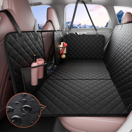 VEVOR Back Seat Extender for Dogs,Dog Hammock for Car Back seat,Dog Car Seat Cover with Hard Bottom Dog Car Seat Bed 52"x24.8" ,Supports 350lb with Me