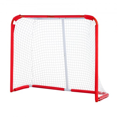 VEVOR Youth Street Hockey Net, Indoor Outdoor Steel Hockey Goal, Portable Lightweight Youth Street + Roller for Kids, Junior Hockey Training Goal Set