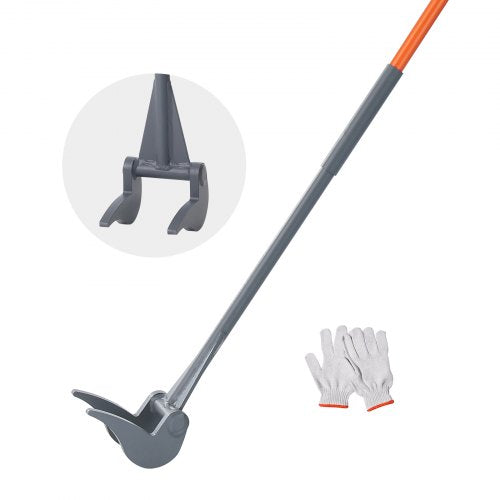 VEVOR Pallet Buster, 50'' Carbon Steel Handle Wrecking Pry Bar, 2000 lbs Weight Capacity, Heavy Duty Deck Board Removal Tool, Multipurpose Demolition