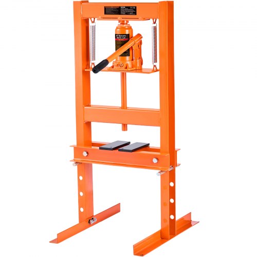 VEVOR Hydraulic Shop Press, 6 Ton H-Frame Hydraulic Garage-Shop Floor Press, Adjustable Shop Press with Press Plates, Heavy Duty Hydraulic Press for G