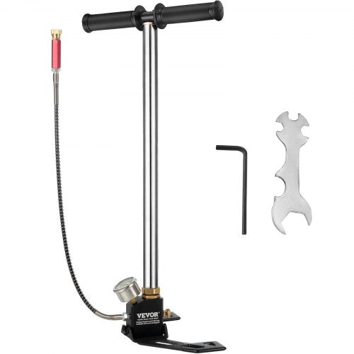 VEVOR High Pressure Hand Pump 3 Stage up to 4500 psi PCP Pump Safe and Convenient Airgun PCP Pump High Pressure Hand Pump for High Pressure Tires and