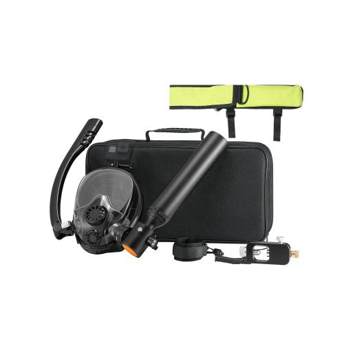 VEVOR Scuba Tank, 0.5L Portable Diving Tank, Diving Oxygen Cylinder Support 5-10 Minutes Underwater Breathing, 32.81 ft Diving Depth, Refillable Snork