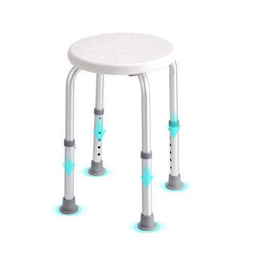 VEVOR Shower Chair for Inside Shower, Adjustable Height Shower Stool, Non-Slip Bench Bathtub Seat Stool for Elderly Disabled Adults Handicap, 136.1 kg