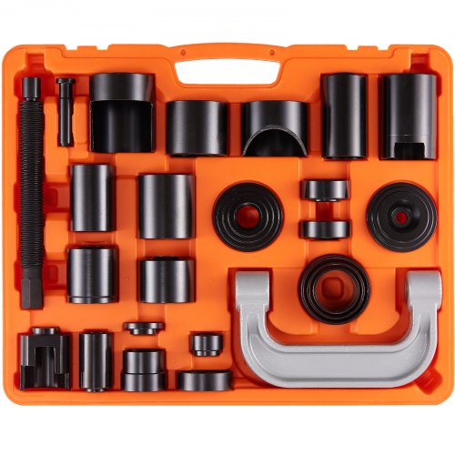VEVOR Ball Joint Press Kit, 25 pcsTool Kit, C-press Ball joint Remove and Install Tools, for Most 2WD and 4WD Cars, Heavy Duty Ball Joint Repair Kit f