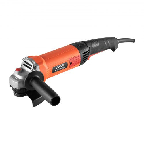 VEVOR Angle Grinder, 5" Electric Grinder Power Tool, 10Amps 10000RPM High-Speed Corded Angle Grinders with 230° Adjustable Dust Guard for Metal Grindi
