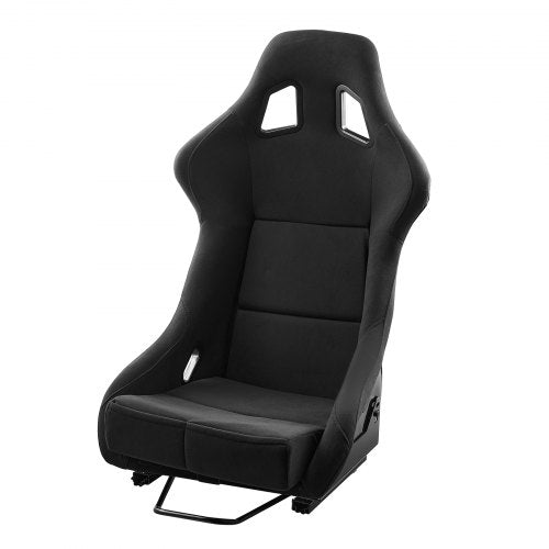 VEVOR Racing Seat, 1 Set, Integrated Racing Cockpit with Double-Lock Slider & High-Resilience Foam, Comfortable Racing Chair with Soft Velour Fabric &