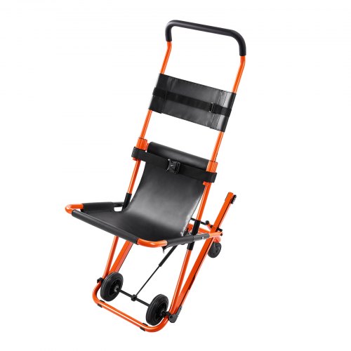 VEVOR Manual Stair Chair, 159 kg Load Capacity, Foldable Emergency Stair Wheelchair with 4 Wheels, Portable Transport Stair Chair Ambulance Firefighte