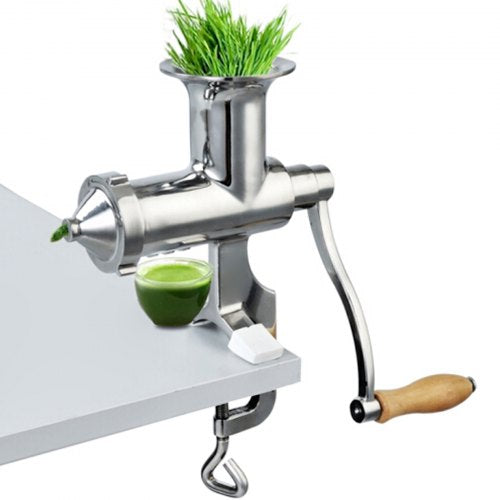 VEVOR Wheatgrass Extractor Portable Wheatgrass Juicer with 3 Sieves Wheatgrass Juicers Manual Stainless Steel Wheatgrass Extractor Machine for Wheat G