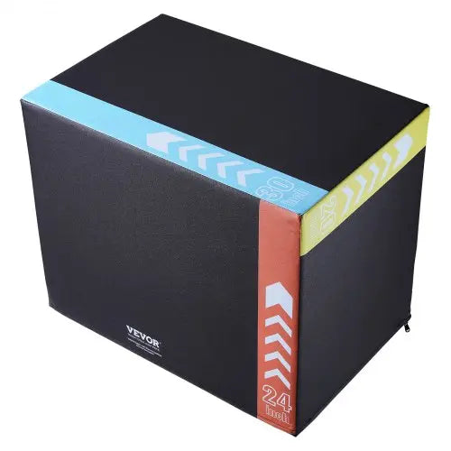 VEVOR 3 in 1 Plyometric Jump Box, 30/24/20 Inch Foam Plyo Box, Platform & Jumping Agility Box, Anti-Slip Fitness Exercise Step Up Box for Home Gym Tra Matron Inn