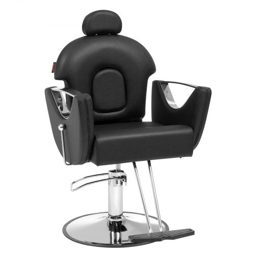 VEVOR Salon Chair, Hydraulic Recliner Barber Chair for Hair Stylist, 360 Degrees Swivel 90°-130° Reclining Salon Chair for Beauty Spa Shampoo, Max Loa
