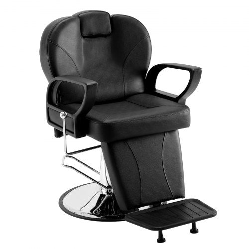 VEVOR Salon Chair, Hydraulic Recliner Barber Chair for Hair Stylist, 360 Degrees Swivel 90°-130° Reclining Salon Chair for Beauty Spa Shampoo, Max Loa