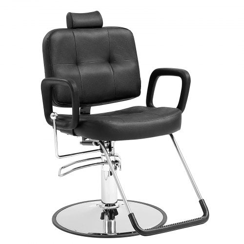 VEVOR Salon Chair, Hydraulic Recliner Barber Chair for Hair Stylist, 360 Degrees Swivel 90°-125° Reclining Salon Chair for Beauty Spa Shampoo, Max Loa