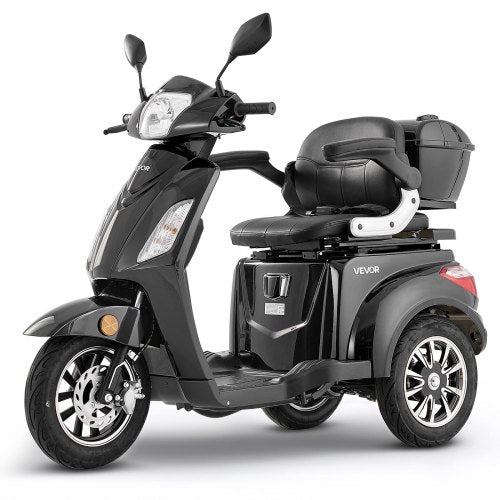 VEVOR Heavy Duty 3-Wheel Mobility Scooters for Seniors & Adults, 500lbs Capacity, 21.5 Miles 3-Speed Long Range, 1000W All Terrain Electric Recreation