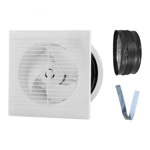 VEVOR 6 inch Through-The-Wall Ventilation Fan, 110 CFM Through Wall Exhaust Fan with AC Motor, Quiet Vent Easy Installation for Bathroom,Garage,Laundr