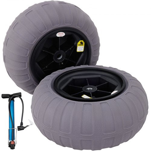 VEVOR Balloon Beach Wheels Replacement Beach Tire 16" TPU 176LBS Load Capacity