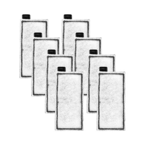 VEVOR Aquarium Filter Cotton, 8 PCS Fish Tank Replacement Filter Cartridges for 5 Gal Glass Aquarium , Fishbowl Accessories with Multi-Layer Filtratio