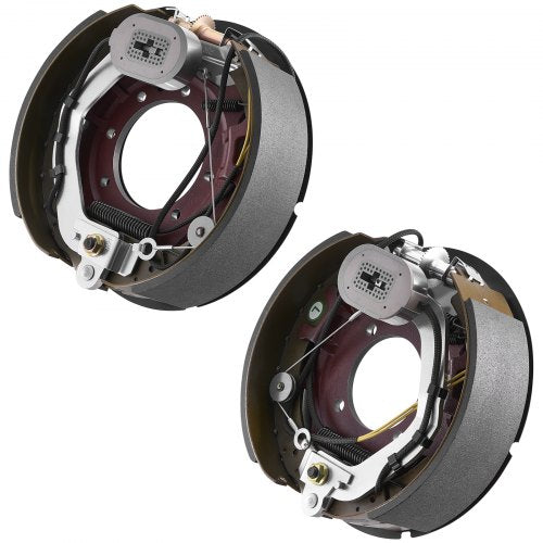 VEVOR Electric Trailer Brake Kit, 12.25 x 3.375 Inch, 1 Pair Self-Adjusting Electric Brakes Kit for 8000 lbs Trailer Axle, Backing Plates for Braking