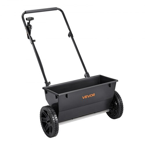 VEVOR Lawn Drop Spreader, 50LBS Capacity, Walk-Behind Push Spreader, 18 in Spreading Width, 8 in All Terrain Pneumatic Tires, Lawn Spreaders with Hopp
