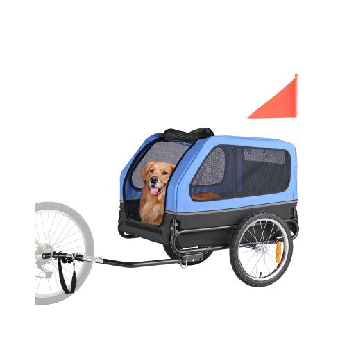 VEVOR Dog Bike Trailer, Supports up to 88 lbs, Pet Cart Bicycle Carrier for Small & Large Dogs, Easy Folding Frame with Quick Release Wheel, Universal