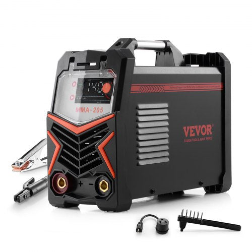 VEVOR MMA Welder, 205A 2-in-1 MMA Lift TIG Stick Welding Machine, 110-220V Dual Voltage IGBT Inverter Welder Machine with Digital Display, Hot Start A