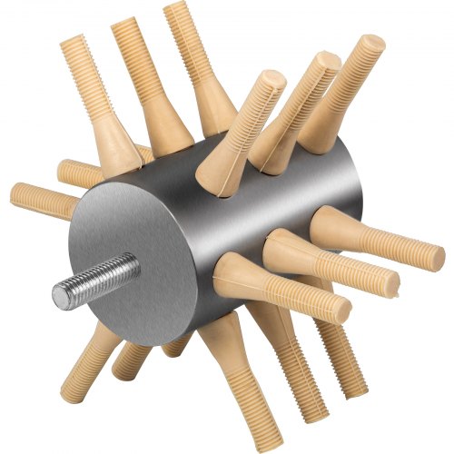 VEVOR Chicken Plucker Drill Attachment, Stainless Steel Drill Chicken Plucker, 18 Fingers Chicken Feather Plucker Machine, 0.4 Inches Shank Poultry De