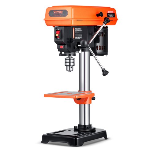 VEVOR 8 in Benchtop Drill Press, 2.5A Induction Motor, Tabletop Drilling Machine with 620 - 1140 - 1740 - 2340 - 3100 RPM Adjustable Speed, 0-45° Tilt