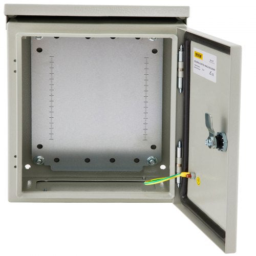 VEVOR Electrical Enclosure, 16"x16"x8", Tested to UL Standards NEMA 4 Outdoor Enclosure, IP65 Waterproof & Dustproof Cold-Rolled Carbon Steel Hinged J